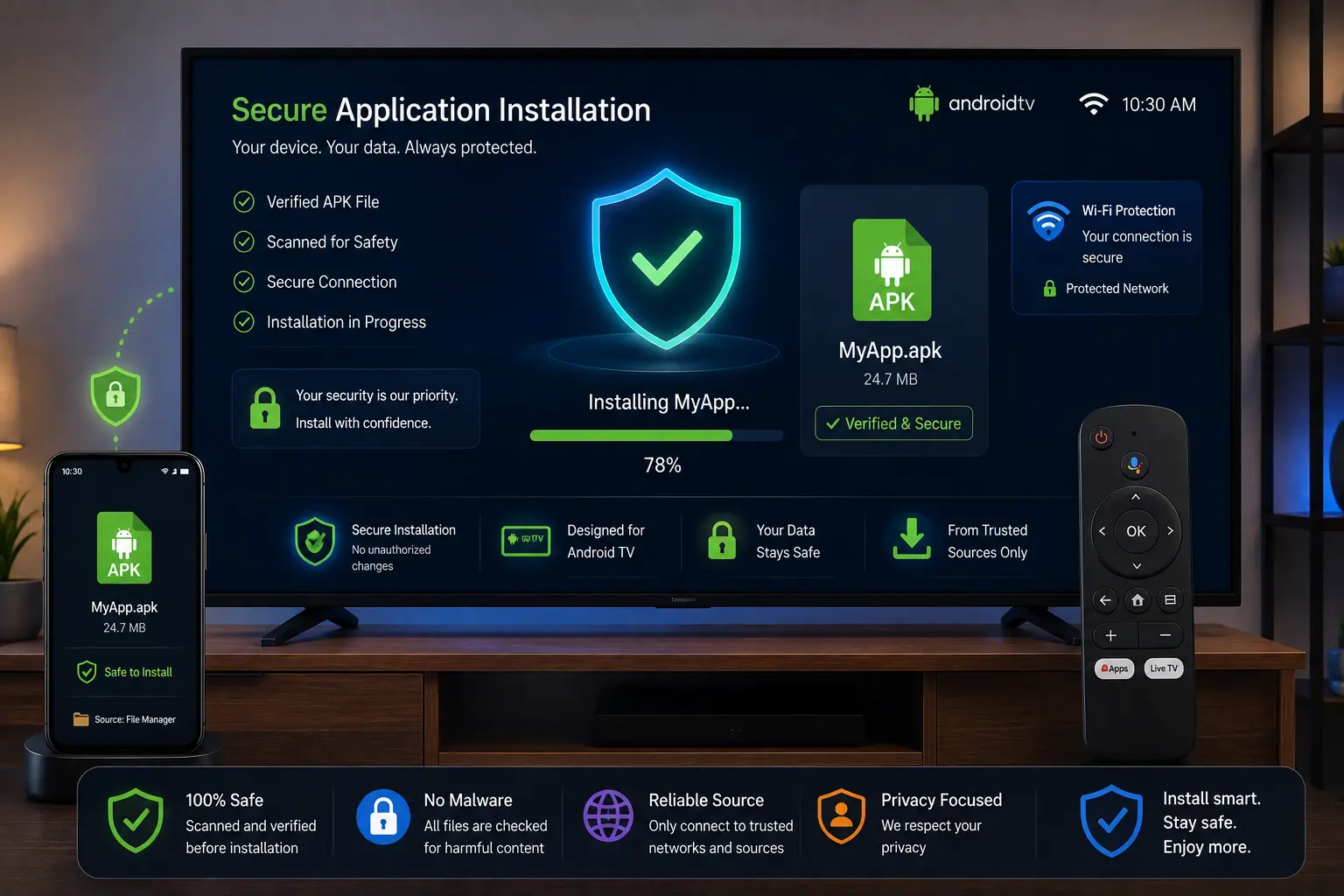 segurança ao instalar APK na Smart TV