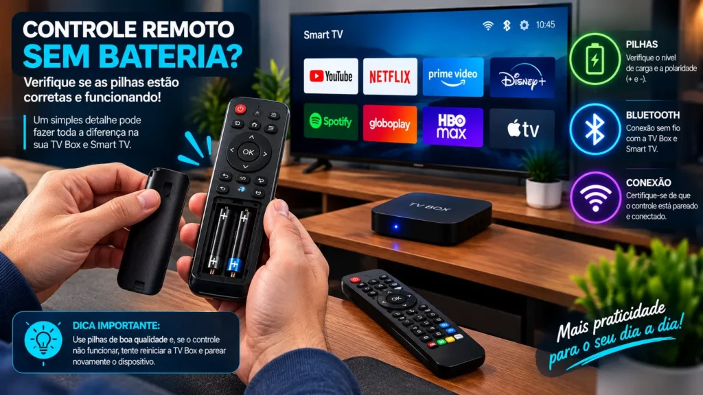 controle remoto TV Box não funciona como resolver