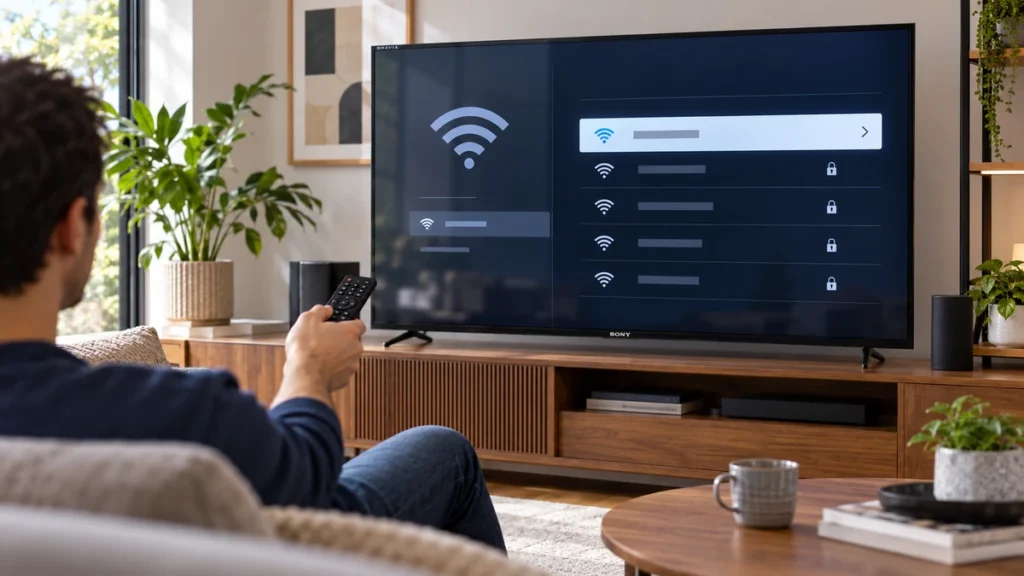 Como configurar o Wi-Fi em uma Smart TV Sony BRAVIA