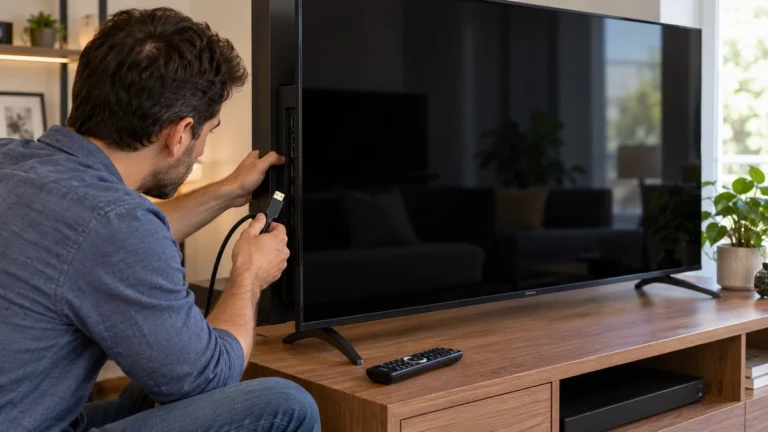 Verificação de uma TV Sony com tela preta e sem imagem