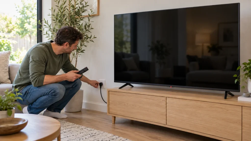 TV TCL não liga e verificação da alimentação elétrica